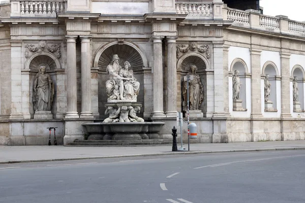 Danúbio fontain Albertina Viena Áustria — Fotografia de Stock