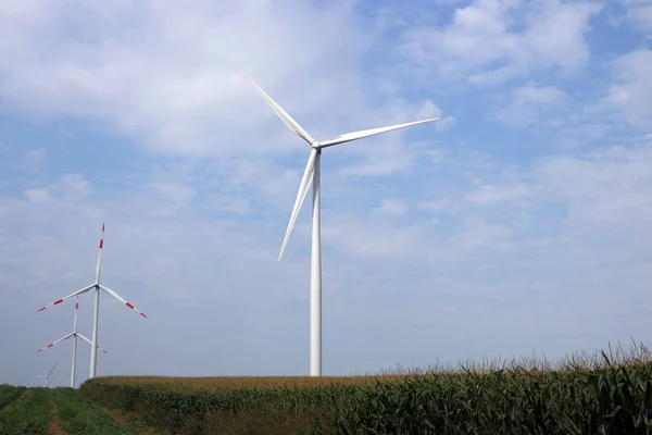 Windturbines groene energie-industrie — Stockfoto