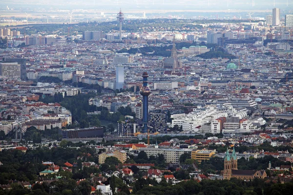 Panoramautsikt Wien City Österrike — Stockfoto