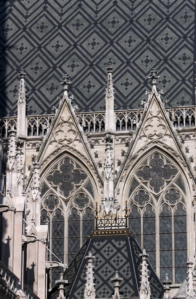 Votivkirche votivekirche fassade detail wien — Stockfoto