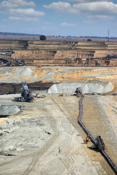 Open pit coal mine Kostolac Serbia mining industry — Stock Photo, Image