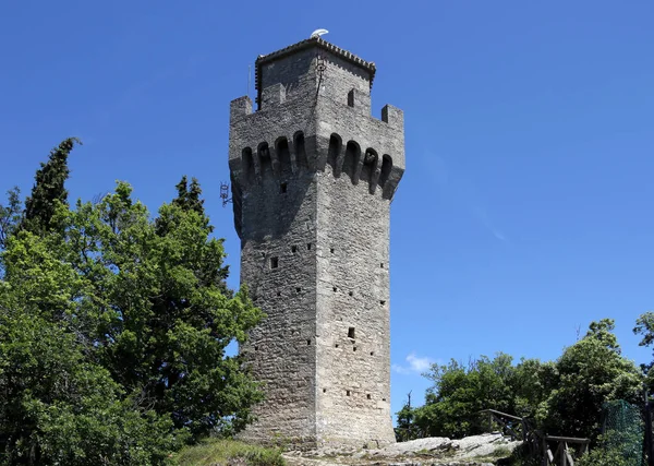 Montale det tredje tornet San Marino Italien — Stockfoto