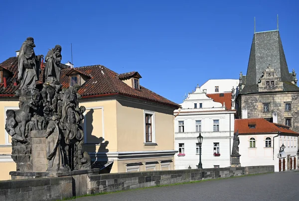 Statue Charles Bridge Prague Czech Republic — Stock Photo, Image