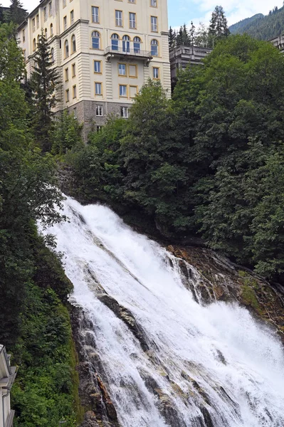 Vattenfall Gasteiner Ache Floden Bad Gastein Österrike — Stockfoto