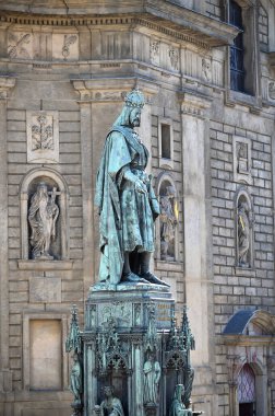 Prag Çek Cumhuriyeti 'ndeki Dördüncü Kral Charles Anıtı