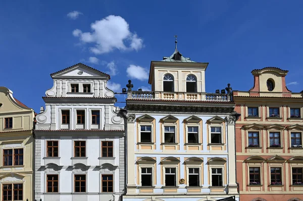 Colorful Old Buildings Old Town Square Prague — Stock Photo, Image