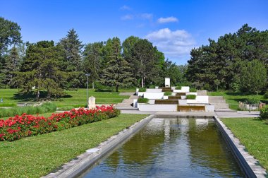 Viyana Avusturya bahar sezonunda Donau Parkı 'nda
