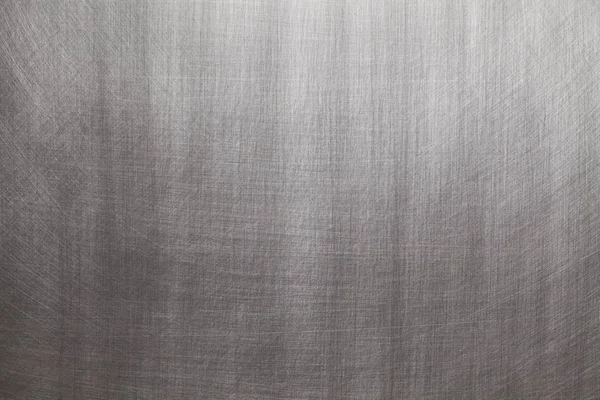 Geborsteld Aluminium Staal Zilveren Achtergrond Textuur — Stockfoto