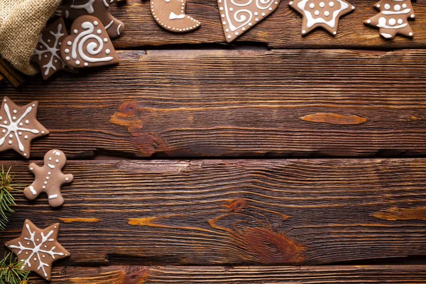 Karácsonyi Cookie Háttér — Stock Fotó
