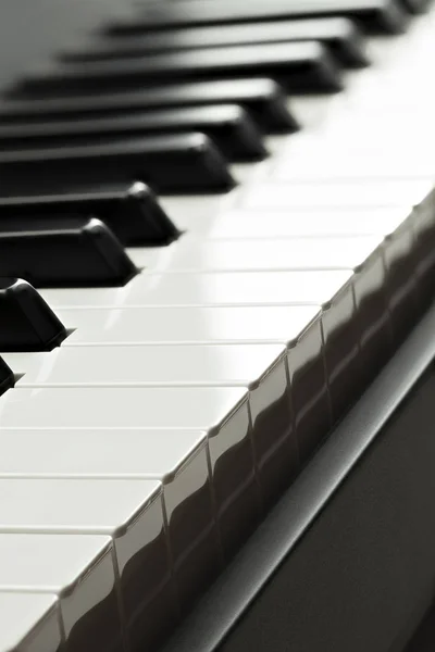 Zongora Billentyűzet Zár Megjelöl Szemcsésedik — Stock Fotó