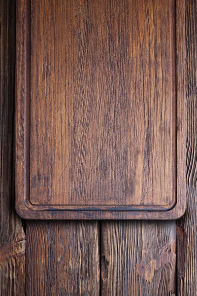 Poškrábaná Dřevěná deska na hobrách — Stock fotografie