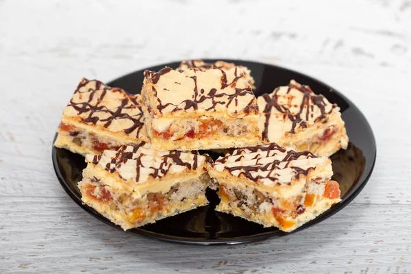 Torta Fatta Casa Con Gelatina Bonbons — Foto Stock