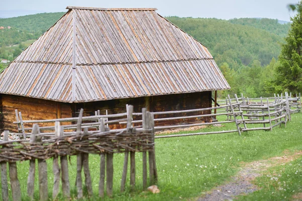 Etno Pueblo Sirogojno Zlatibor Serbia — Foto de Stock