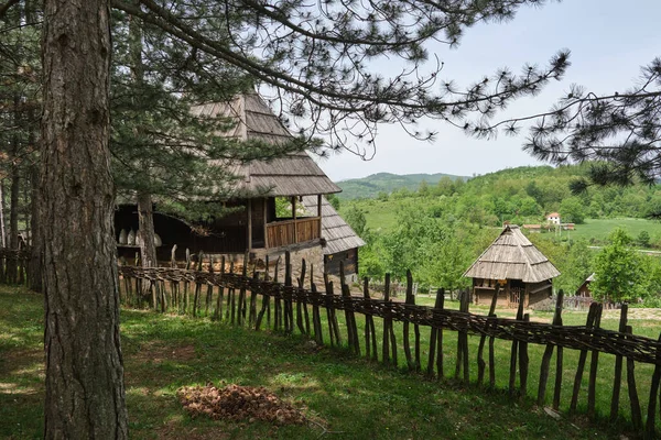 Pueblo Étnico Sirogojno Zlatibor Serbia — Foto de Stock