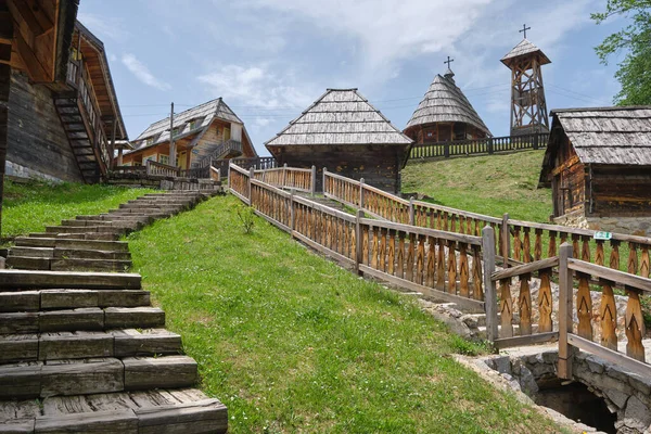 Drvengrad Zlatibor District Serbia Traditional Ethno Village Build Emir Kusturica — Stock Photo, Image