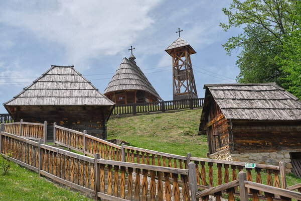 Drvengrad, Zlatibor District, Serbia - traditional ethno village build for Emir Kusturica 's film Life is a Miracle
