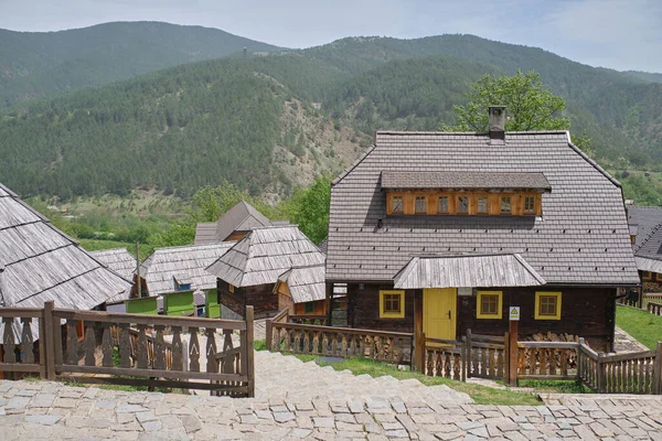 Drvengrad Zlatibor District Serbia Traditional Ethno Village Build Emir Kusturica — Stock Photo, Image