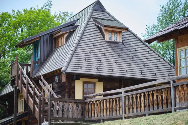 Drvengrad Bezirk Zlatibor Serbien Traditionelles Ethno Dorf Für Emir Kusturica — Stockfoto
