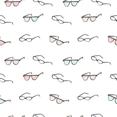 Suluboya okul hazır, elle çizilmiş illüstrasyon.