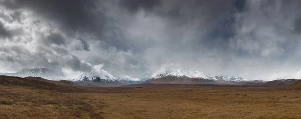 Panoramatický Obraz Vysokým Rozlišením Hor Altaj Rusko — Stock fotografie