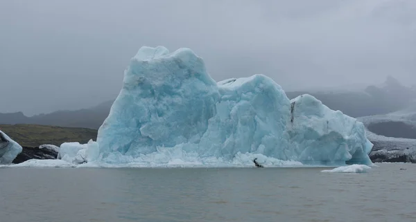 Jokulsarlon 冰岛冰川湖湾美丽冷景观图片 — 图库照片