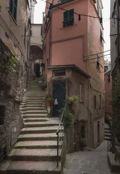 Vernazza Μικρό Δρόμο Σκαλοπάτια — Φωτογραφία Αρχείου