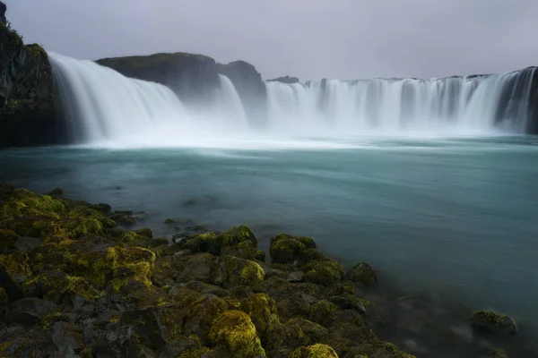 Godafoss Twilight Islandia — Foto de Stock