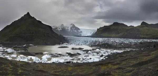 Úchvatné Ledovce Vatnajokull Hory Islandu — Stock fotografie