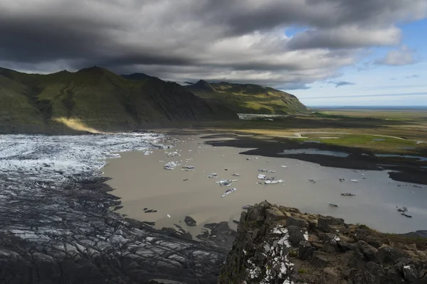 Islândia Lagoa Geleira Bela Paisagem Fria Imagem Icelandic Geleira Lagoa — Fotografia de Stock