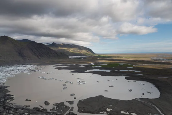 Παγετώνας Skaftafell Εθνικό Πάρκο Vatnajokull Στην Ισλανδία — Φωτογραφία Αρχείου