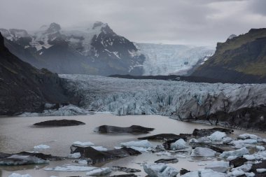 Vatnajokull Milli Parkı, İzlanda, alan üç ulusal parkları Vatnajokull buzul, Skaftafell ve Jokulsargljufur dahil