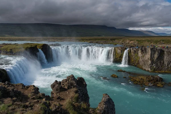 Godafoss Une Des Cascades Les Célèbres Islande — Photo