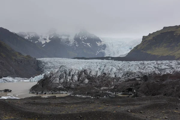 Παγωμένο Τοπίο Παγετώνα Vatnajokull Ισλανδία — Φωτογραφία Αρχείου