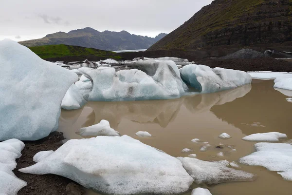 Παγετώνας Skaftafell Εθνικό Πάρκο Vatnajokull Στην Ισλανδία — Φωτογραφία Αρχείου