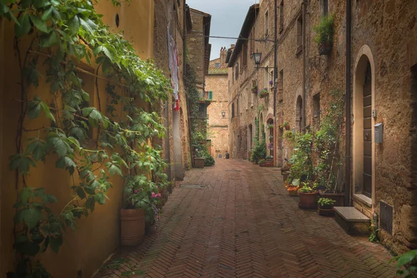 Fantastische Ecken Und Winkel Pienza Pienza Ist Das Mittelalterliche Italienische — Stockfoto