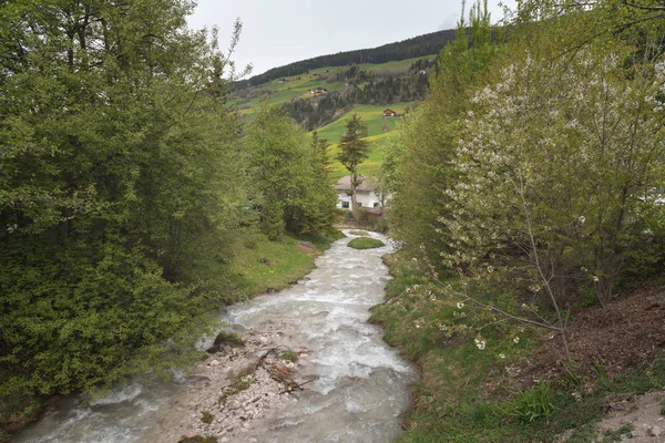 Dolomites River View Italy — Stock Photo, Image