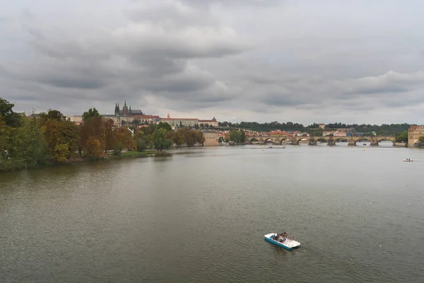 Panorama Vieille Ville Prague Avec Célèbre Château Prague République Tchèque — Photo