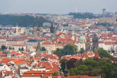 Prague, Çek Cumhuriyeti tarihi merkezinin güzel manzara