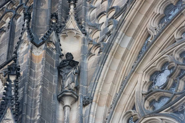 Architectonische Details Van Gotische Kathedraal — Stockfoto