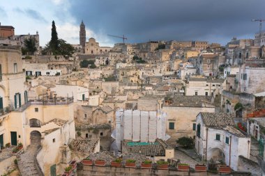 Sassi matera, antik kenti, matera manzara güne göre antik kent, Matera Sassi ayrıntılarını manzara gün, tarihi merkezi