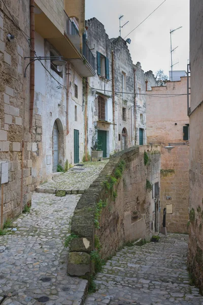 Sassi Matera Древнє Місто Матера Краєвид День Деталі Sassi Matera — стокове фото