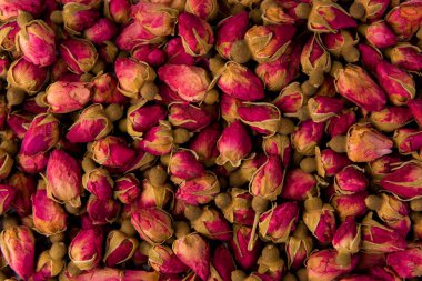 arka plan, üstten görünüm çay gül