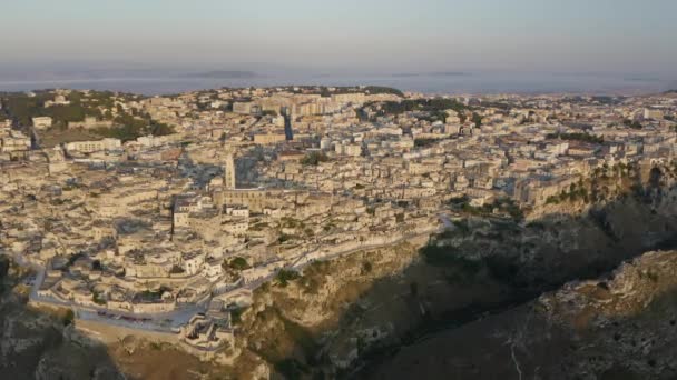 Vista Aérea Matera Itália — Vídeo de Stock