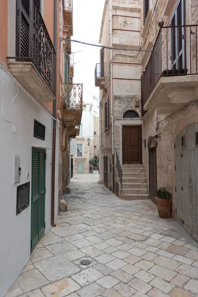 Empty Streets Italian City Polignano Mare Lockdown — Stock Photo, Image