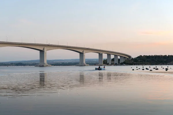 Puente Punta Penna Taranto Amanecer — Foto de Stock