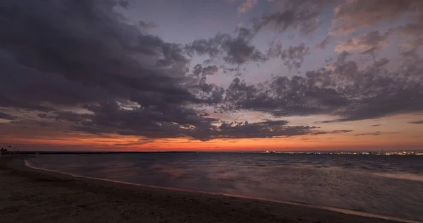 Alba Sul Mare Bel Paesaggio Nuvoloso — Foto Stock