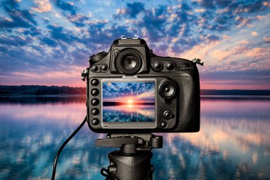 fotoğraf görünümü kamera fotoğrafçı objektif lense video fotoğraf dijital cam odak manzara fotoğraf renk kavramı gün batımı göl su tatil gündoğumu güneş ışık gökyüzü bulut - stok görüntü bulanık