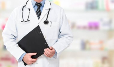 doktor eczacı ilaç hasta uygulayıcı eczane tablet hastalık klinik eczane ilaç ekipman uzmanı formu profesyonel kavramı - stok görüntü hap