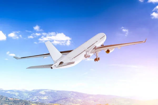 Airplane Aircraft Transport Aeroplane Transportation Travel Traveler Flight Fly Air — Stock Photo, Image