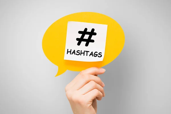 Hashtag Post Viral Web Network Media Tag Marketing Tendencia Voz — Foto de Stock